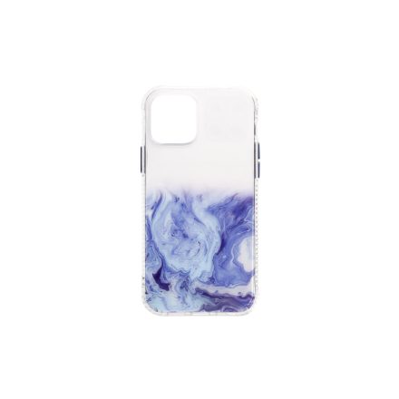 Márványmintás telefontok iPhone 12 Mini kék