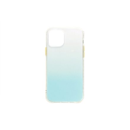 Színátmenetes TPU szélű PC telefontok iPhone 12/12 Pro zöld