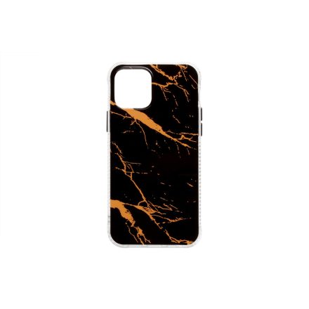 Márványmintás telefontok iPhone 12 Mini fekete