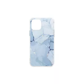 Márványmintás telefontok iPhone 12 Mini kék