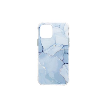 Márványmintás telefontok iPhone 12/12 Pro kék