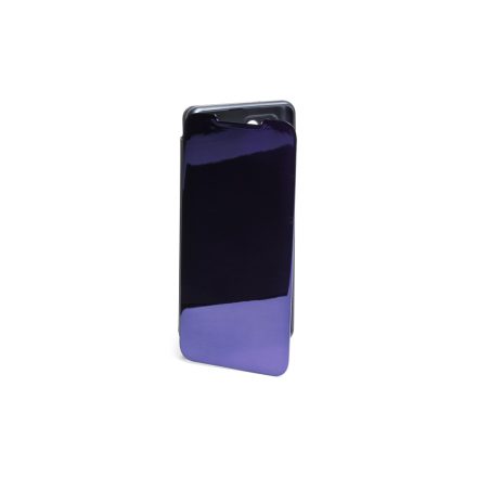 Clear view Samsung Galaxy A42 5G oldalra nyíló tok kék