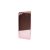 Clear view Samsung Galaxy A42 5G oldalra nyíló tok rose gold