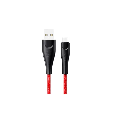 Töltő és adatkábel USB/Micro-USB csatlakozóval 2A 1 méter Usams U41 SJ393 piros