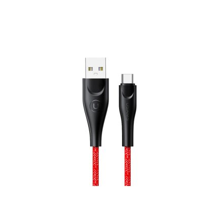 Töltő és adatkábel USB/Type-C csatlakozóval 2A 1 méter Usams U41 SJ392 piros