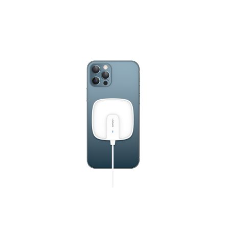 Usams CD159 W1 Wireless Mágneses Gyorstöltő (Magsafe) 15W fehér