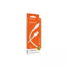 Töltő és adatkábel Lightning csatlakozóval 2.4A 1 méter Borofone BX51 Triumph fehér