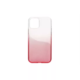  Színátmenetes csillogós TPU telefontok iPhone 12 Mini piros