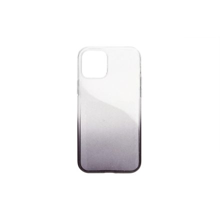 Színátmenetes Csillogós TPU Tok iPhone 12 / 12 Pro fekete
