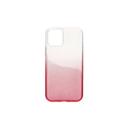 Színátmenetes csillogós TPU telefontok iPhone 12/12 Pro piros