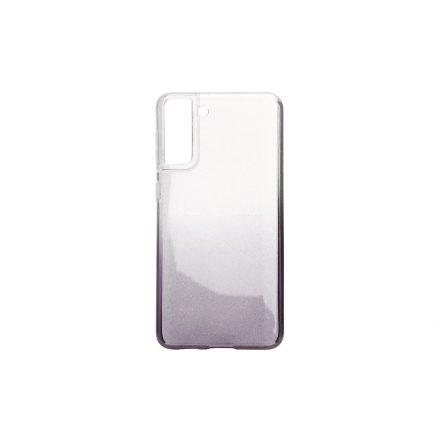 Színátmenetes csillogós TPU telefontok Samsung Galaxy S21 Plus fekete