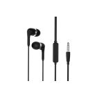 Vezetékes fülhallgató, headset 3,5 mm-es Jack csatlakozóval YooUp E01 fekete