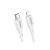 Töltő és adatkábel Type-C/Lightning csatlakozóval 3A PD20W 1 méter YooUp L03 Cool fehér