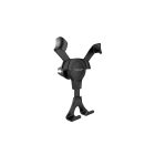 Szellőzőrácsra rögzíthető autós telefontartó YooUp S01 Gravity fekete