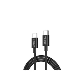   Töltő és adatkábel Type-C/Type-C csatlakozóval PD 1 méter YooUp L04 Skilled fekete