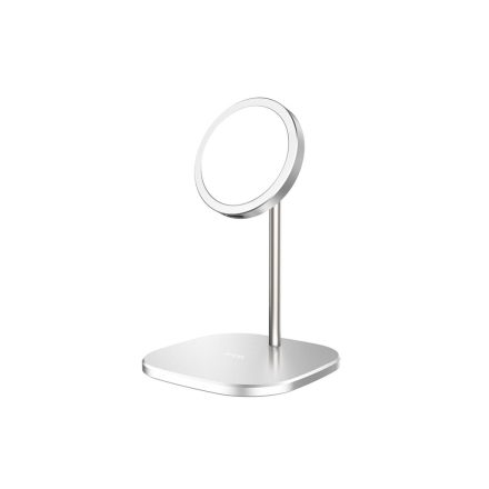 Hoco CW32 Happiness Mágneses Wireless Gyorstöltő Állvány (MagSafe) Ezüst