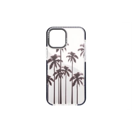 YooUp iPhone 12 / 12 Pro Mintás Tok Palm fekete