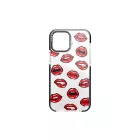 Mintás TPU telefontok Lips iPhone 12/12 Pro YooUp fekete