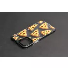 Mintás TPU telefontok Pizza iPhone 12/12 Pro YooUp fekete