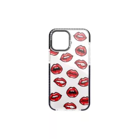 Mintás TPU telefontok Lips iPhone 12 Mini YooUp fekete