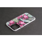 YooUp iPhone 12 Pro Max Mintás Tok Flamingo fehér