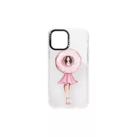 Mintás TPU telefontok Donutgirl iPhone 12 Mini YooUp fehér
