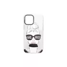 Mintás TPU telefontok Girl Black iPhone 12 Mini YooUp fehér