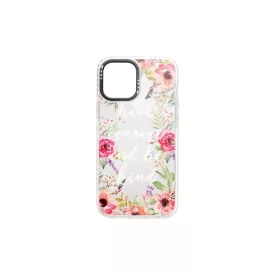 Mintás TPU telefontok Flower iPhone 12 Mini YooUp fehér