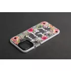Mintás TPU telefontok Flower iPhone 12 Mini YooUp fehér