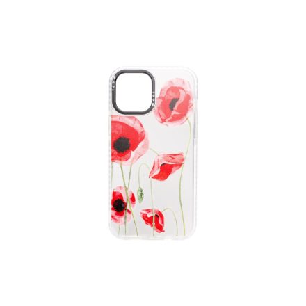 Mintás TPU telefontok Poppy iPhone 12 Mini YooUp fehér