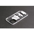 YooUp iPhone 11 Pro Max Mintás Tok Girl Black fehér