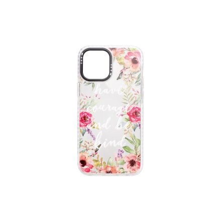YooUp iPhone 11 Pro Max Mintás Tok Flower fehér