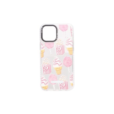 Mintás TPU telefontok Popcorn iPhone 11 Pro YooUp fehér