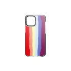 Mintás TPU telefontok Rainbow iPhone 12/12 Pro YooUp fekete