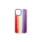 Mintás TPU telefontok Rainbow iPhone 12/12 Pro YooUp fehér