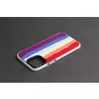 Mintás TPU telefontok Rainbow iPhone 12/12 Pro YooUp fehér