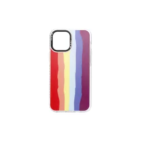 Mintás TPU telefontok Rainbow iPhone 11 Pro YooUp fehér