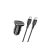 Autós telefontöltő (PD) 3A 18W + Type-C / Type-C kábel YooUp C03 Lasting fekete