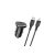 Autós telefontöltő (PD) 3A 18W + Lightning / Type-C Kábel YooUp C03 Lasting fekete