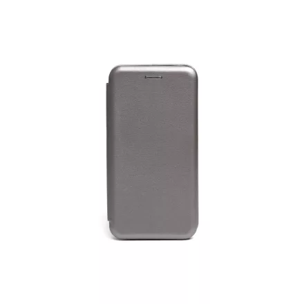 Smart Diva fliptok iPhone 13 Mini oldalra nyíló tok ívelt sarkokkal grafit