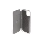 Smart Diva fliptok iPhone 13 Mini oldalra nyíló tok ívelt sarkokkal grafit