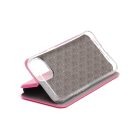 Smart Diva fliptok iPhone 13 Mini oldalra nyíló tok ívelt sarkokkal pink