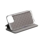 Smart Diva fliptok iPhone 13 oldalra nyíló tok ívelt sarkokkal fekete