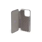 Smart Diva fliptok iPhone 13 Pro oldalra nyíló tok ívelt sarkokkal fekete