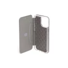 Smart Diva fliptok iPhone 13 Pro oldalra nyíló tok ívelt sarkokkal grafit