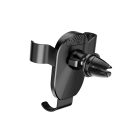 Szellőzőrácsra rögzíthető autós telefontartó Borofone BH48 Warrior Gravity fekete