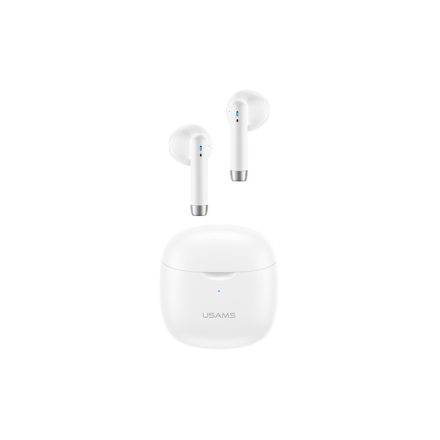 Bluetooth fülhallgató, stereo headset Usams IA04 TWS 5.0 fehér