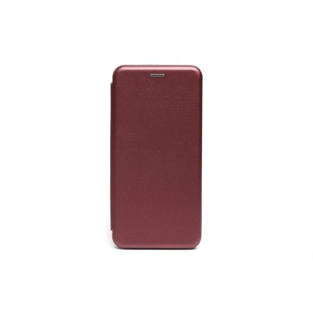 Smart Diva fliptok Samsung Galaxy A22 5G A226B oldalra nyíló tok bordó