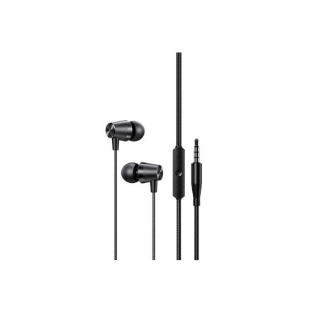 Vezetékes fülhallgató, headset 3,5 mm-es Jack csatlakozóval Usams SJ475 EP-42 fekete