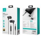 Vezetékes fülhallgató, headset 3,5 mm-es Jack csatlakozóval Usams SJ475 EP-42 fekete